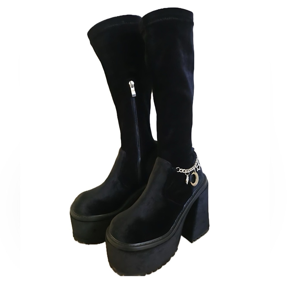 Count Your Hexes Velvet Boots SOLD OUT ONLINE